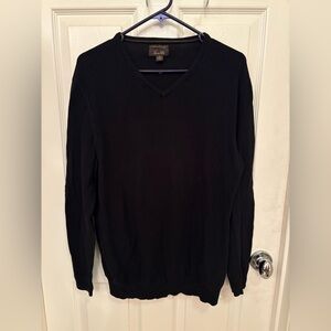 Tasso Elba Men's Black V-Neck Sweater Size Medium